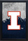 University of Illinois Backlit LED Light Up Wall Sign | NCAA College Team Backlit LED Framed Lite Up Wall Decor