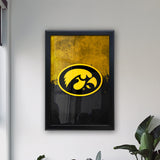 University of Iowa Backlit LED Light Up Wall Sign | NCAA College Team Backlit LED Framed Lite Up Wall Decor