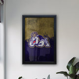 James Madison University Backlit LED Light Up Wall Sign | NCAA College Team Backlit LED Framed Lite Up Wall Decor