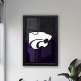 Kansas State University Backlit LED Light Up Wall Sign | NCAA College Team Backlit LED Framed Lite Up Wall Decor