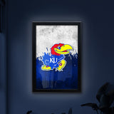 University of Kansas Backlit LED Light Up Wall Sign | NCAA College Team Backlit LED Framed Lite Up Wall Decor