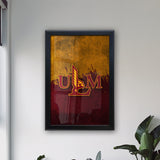 University of Louisiana at Monroe Backlit LED Light Up Wall Sign | NCAA College Team Backlit LED Framed Lite Up Wall Decor