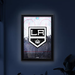 Los Angeles Kings Backlit LED Light Up Wall Sign | NHL Hockey Team Backlit LED Framed Lite Up Wall Decor Art