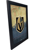 Vegas Golden Knights Backlit LED Light Up Wall Sign | NHL Hockey Team Backlit LED Framed Lite Up Wall Decor Art
