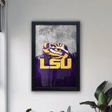 Louisiana State University Backlit LED Light Up Wall Sign | NCAA College Team Backlit LED Framed Lite Up Wall Decor