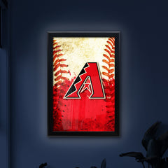 Arizona Diamondbacks Backlit LED Sign | MLB Backlit LED Framed Sign