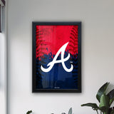 Atlanta Braves Backlit LED Sign | MLB Backlit LED Framed Sign