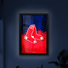 Boston Red Sox Backlit LED Sign | MLB Backlit LED Framed Sign