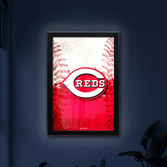 Cincinnati Reds Backlit LED Sign | MLB Backlit LED Framed Sign