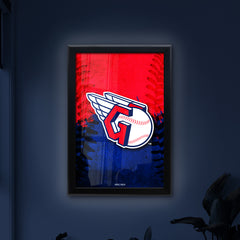 Cleveland Guardians Backlit LED Sign | MLB Backlit LED Framed Sign