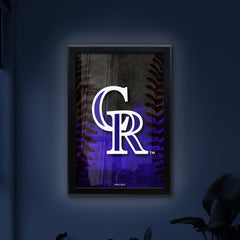Colorado Rockies Backlit LED Sign | MLB Backlit LED Framed Sign