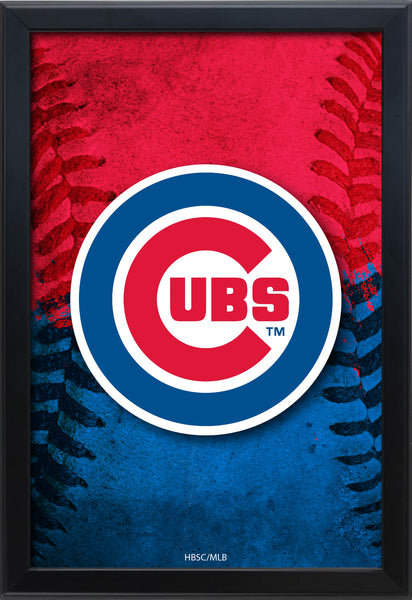 Chicago Cubs Backlit LED Sign | MLB Backlit LED Framed Sign