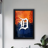 Detroit Tigers Backlit LED Sign | MLB Backlit LED Framed Sign