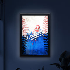 Los Angeles Dodgers Backlit LED Sign | MLB Backlit LED Framed Sign