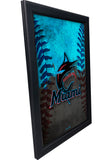 Miami Marlins Backlit LED Sign | MLB Backlit LED Framed Sign