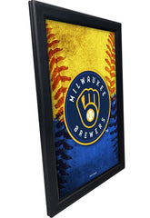 Milwaukee Brewers Backlit LED Sign | MLB Backlit LED Framed Sign