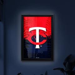 Minnesota Twins Backlit LED Sign | MLB Backlit LED Framed Sign