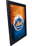 New York Mets Backlit LED Sign | MLB Backlit LED Framed Sign