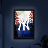 New York Yankees Backlit LED Sign | MLB Backlit LED Framed Sign