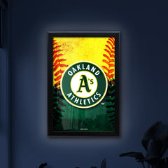 Oakland Athletics Backlit LED Sign | MLB Backlit LED Framed Sign