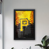 Pittsburgh Pirates Backlit LED Sign | MLB Backlit LED Framed Sign