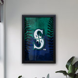 Seattle Mariners Backlit LED Sign | MLB Backlit LED Framed Sign