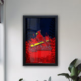 3 Color Custom St. Louis Cardinals Acrylic LED Sign