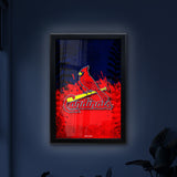 St. Louis Cardinals Backlit LED Sign, MLB Backlit LED Framed Sign