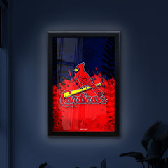 St. Louis Cardinals Backlit LED Sign | MLB Backlit LED Framed Sign