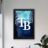 Tampa Bay Rays Backlit LED Sign | MLB Backlit LED Framed Sign