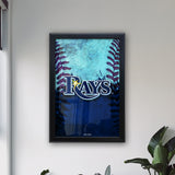 Tampa Bay Rays Backlit LED Sign | MLB Backlit LED Framed Sign