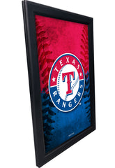 Texas Rangers Backlit LED Sign | MLB Backlit LED Framed Sign