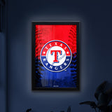 Texas Rangers Backlit LED Sign | MLB Backlit LED Framed Sign