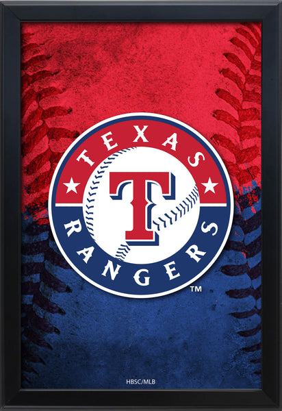 Texas Rangers Backlit LED Sign | MLB Backlit LED Framed Sign