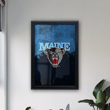 University of Maine Backlit LED Light Up Wall Sign | NCAA College Team Backlit LED Framed Lite Up Wall Decor