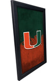 University of Miami Backlit LED Light Up Wall Sign | NCAA College Team Backlit LED Framed Lite Up Wall Decor