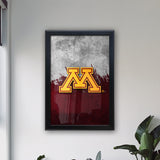 University of Minnesota Backlit LED Light Up Wall Sign | NCAA College Team Backlit LED Framed Lite Up Wall Decor