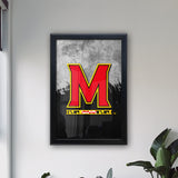 University of Maryland Backlit LED Light Up Wall Sign | NCAA College Team Backlit LED Framed Lite Up Wall Decor