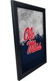 University of Mississippi Backlit LED Light Up Wall Sign | NCAA College Team Backlit LED Framed Lite Up Wall Decor