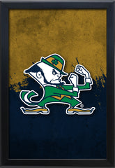 Notre Dame (Leprechaun) Backlit LED Light Up Wall Sign | NCAA College Team Backlit LED Framed Lite Up Wall Decor