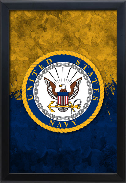 United States Navy Backlit LED Light Up Wall Sign | United States Navy Backlit LED Framed Lite Up Wall Decor