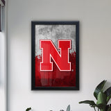 University of Nebraska Backlit LED Light Up Wall Sign | NCAA College Team Backlit LED Framed Lite Up Wall Decor