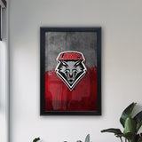 University of New Mexico Backlit LED Light Up Wall Sign | NCAA College Team Backlit LED Framed Lite Up Wall Decor