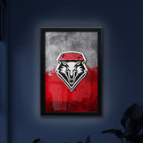 University of New Mexico Backlit LED Light Up Wall Sign | NCAA College Team Backlit LED Framed Lite Up Wall Decor