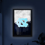 University of North Carolina Backlit LED Light Up Wall Sign | NCAA College Team Backlit LED Framed Lite Up Wall Decor