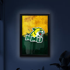 Northern Michigan University Backlit LED Light Up Wall Sign | NCAA College Team Backlit LED Framed Lite Up Wall Decor