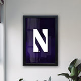 Northwestern University Backlit LED Light Up Wall Sign | NCAA College Team Backlit LED Framed Lite Up Wall Decor