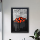 Oklahoma State University Backlit LED Light Up Wall Sign | NCAA College Team Backlit LED Framed Lite Up Wall Decor