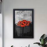 Oklahoma State University Backlit LED Light Up Wall Sign | NCAA College Team Backlit LED Framed Lite Up Wall Decor