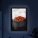 Oklahoma State University Backlit LED Light Up Wall Sign | NCAA College Team Backlit LED Framed Lite Up Wall Decor